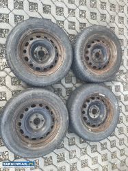 Felgi stalowe 4x108 15 z oponami - Obrazek 1