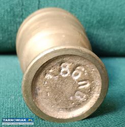 Zabytkowy mosiężny kielich moździerz - Obrazek 3