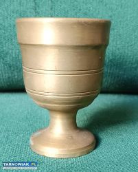 Zabytkowy mosiężny kielich moździerz - Obrazek 1