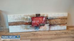 Duży obraz abstrakcja ręcznie malowany - Obrazek 3