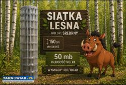 Siatka leśna 150/10)30 rolka 50mb - Obrazek 1