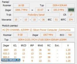 Pamięć ram silicon power ddr4, 16gb (2x8gb), 2133m - Obrazek 3