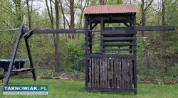 Domek plac zabaw huśtawka - Obrazek 1