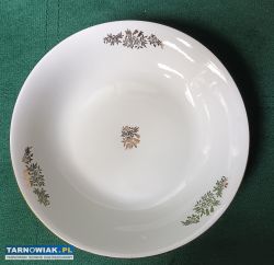Porcelana Wałbrzych talerz głęboki PRL - Obrazek 1