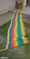 Parawan plażowy kolorowy w paski - Obrazek 4