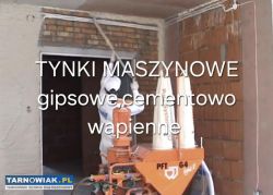 Tynki maszynowe gipsowe cementowo-wapienne - Obrazek 1
