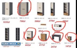 Zestaw mebli młodzieżowych IKS + łóżko - Obrazek 4