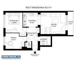 Wynajmę Mościce | 55 m² | 3 pokoje - Obrazek 2