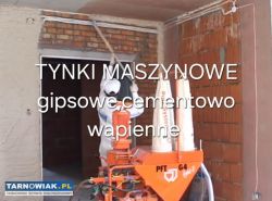 Tynki maszynowe gipsowe cementowo-wapienne - Obrazek 1