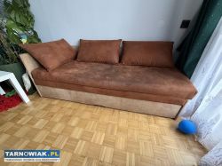 Kanapa rozkładana z pojemnikiem na pościel. - Obrazek 1