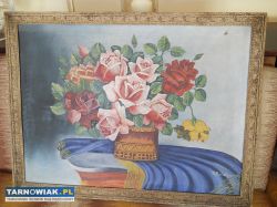 obraz olejny-kwiaty. - Obrazek 3