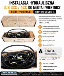Instalacja hydrauliczna JCB 3CX / 4CX do młota i w - Obrazek 1