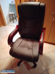 Sprzedam fotel biurowy Lux Brązowy - Obrazek 1