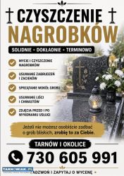 Sprzątanie grobowców Tarnów i okolice - Obrazek 1