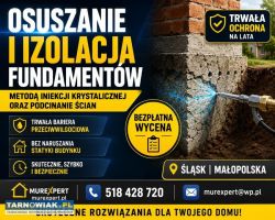Drenaż fundamentów, osuszanie i izolacja piwnic - Obrazek 1