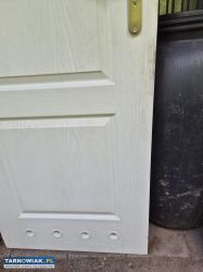 Drzwi wewnętrzne białe łazienkowe z futryną - Obrazek 4