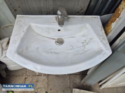 Szafka łazienkowa z umywalką  biała wys. 78cm szer - Obrazek 4
