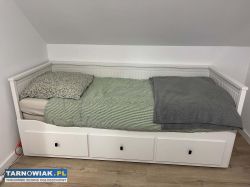Łóżko Hemnes IKEA z 3 szufladami - Białe - Obrazek 1