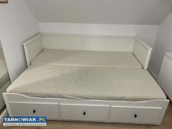 Łóżko Hemnes IKEA z 3 szufladami - Białe - Obrazek 4