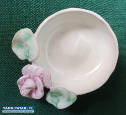 Porcelanowa ceramiczna popielniczka - Obrazek 1