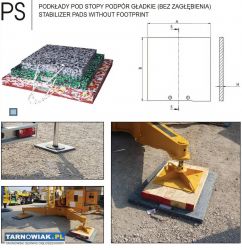 Podkład pod stopy podpór żuraw, dźwig - Obrazek 1