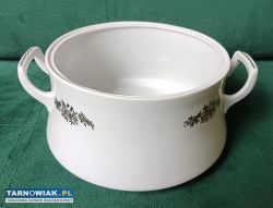 Porcelanowa waza z pokrywką PRL Wałbrzych vintage - Obrazek 2