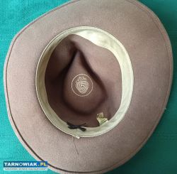 Stary Beżowy brązowy kapelusz typu fedora M usa - Obrazek 3