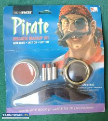 Retro zestaw do makijażu i przebrania pirata - Obrazek 1