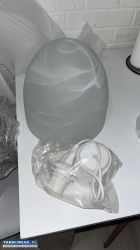 Lampa wisząca z kloszem marmurkowym - Obrazek 1