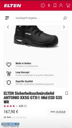 Buty robocze firmy Elten Gore tex - Obrazek 1