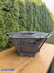 Palenisko ogrodowe + ruszt grill ze stali 4 mm - Obrazek 2