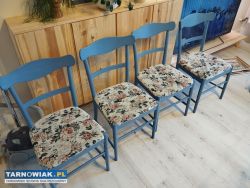 Krzesła 6 szt. Vinted błękitne/ niebieskie - Obrazek 2