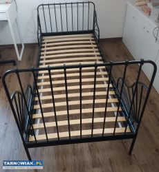 Łóżko Minnen 17467 Ikea czarne że stelażem 80x200 - Obrazek 4
