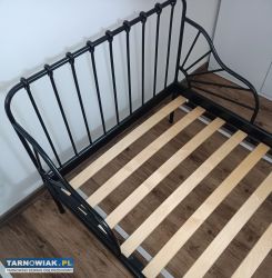 Łóżko Minnen 17467 Ikea czarne że stelażem 80x200 - Obrazek 3