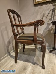 Fotel stylowy drewniany – elegancki, klasyczny - Obrazek 2