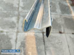 Słupki ogrodzeniowe metalowe ocynkowane 2.6 m - Obrazek 2