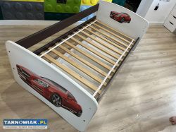 Łóżko dziecięce 160x80 z czerwonym samochodem - Obrazek 2