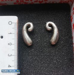 Srebrne kolczyki na sztyfcie dł. 23mm nowe - Obrazek 2