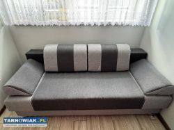 Sofa rozkładana + fotel/pufa z pojemnikiem - Obrazek 1