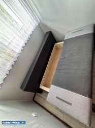 Sofa rozkładana + fotel/pufa z pojemnikiem - Obrazek 2