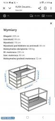 Łóżko dziecięce IKEA KURA z materacem - Obrazek 1