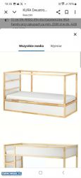 Łóżko dziecięce IKEA KURA z materacem - Obrazek 3
