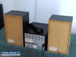 Wieża Sony pilot CD USB mp-3 AUX kolumny sprawna. - Obrazek 4