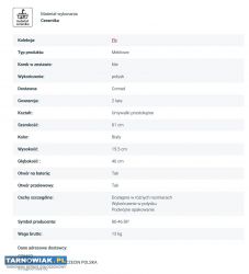 NOWA umywalka meblowa - Obrazek 4