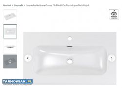Umywalka meblowa nowa 80x46 - Obrazek 1
