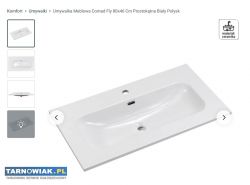 Umywalka meblowa nowa 80x46 - Obrazek 3