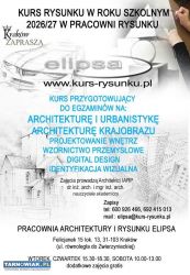 Kurs Rysunku Elipsa zapisy 2026/27 Architektura, - Obrazek 1
