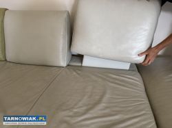 Sprzedam skórzaną kanapę - Obrazek 3