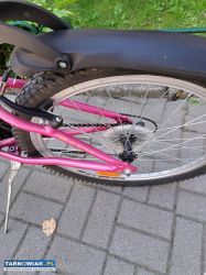 Rower dziewczęcy Różowo -Biały koła 24 cale - Obrazek 4