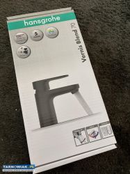 Bateria umywalkowa Hansgrohe Vernis Blend 70 czarn - Obrazek 1